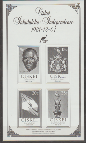 ROCZNICA CISKEI MI.1-4**CZARNODRUK