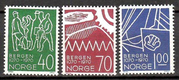 ROCZNICA NORWEGIA MI.608-610**