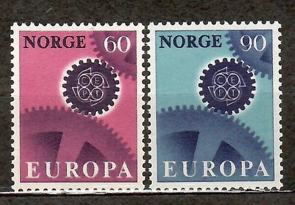 EUROPA CEPT NORWEGIA MI.555-556**