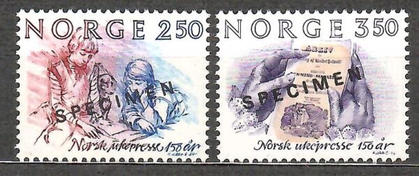 PRASA NORWEGIA MI.911-912** SPECIMEN