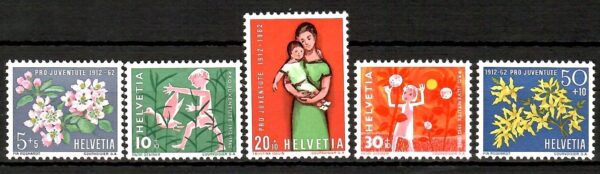 DZIEŃ DZIECKA SZWAJCARIA MI.758-762**