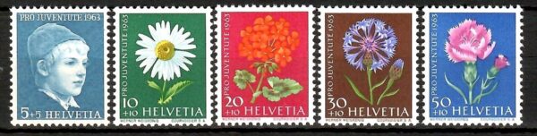 KWIATY SZWAJCARIA MI.786-790y**