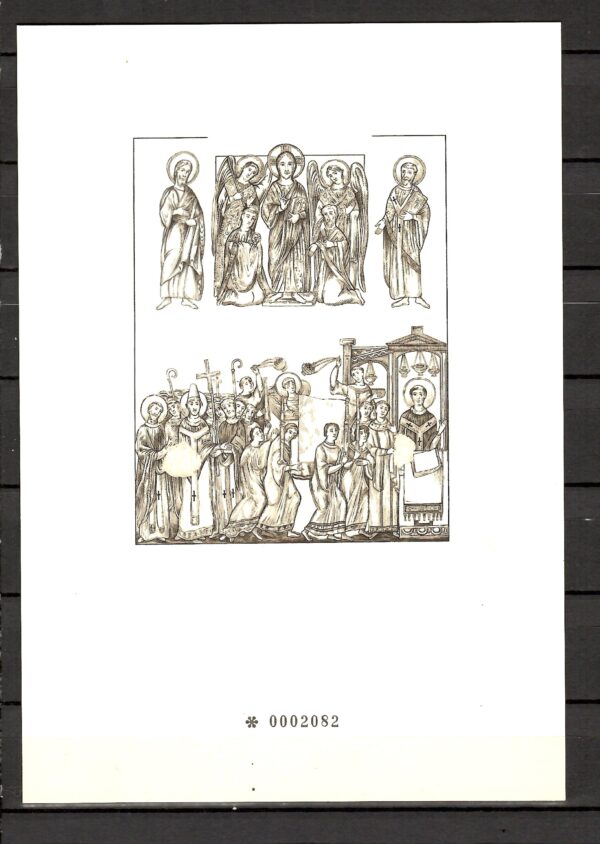 MALARSTWO WATYKAN MI.BL.42**CZARNODRUK