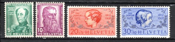 SŁAWNI LUDZIE SZWAJCARIA MI.314-317**
