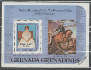 KSIĘŻNA DIANA GRENADA MI.BL.68**