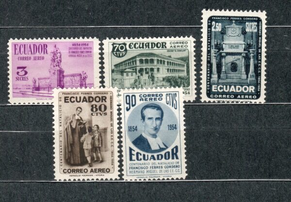 ROCZNICA EKWADOR MI.856-860**
