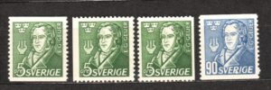 SŁAWNI LUDZIE SZWECJA MI.327-328A/D**