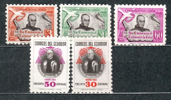SŁAWNI LUDZIE EKWADOR MI.818-822**