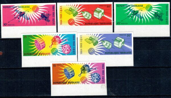 LOT W KOSMOS TOGO MI.446-451B**