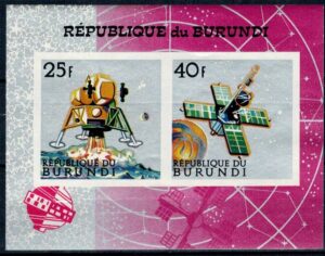 LOT W KOSMOS BURUNDI MI.BL.27B**