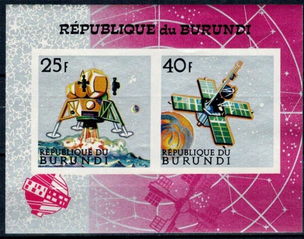 LOT W KOSMOS BURUNDI MI.BL.27B**