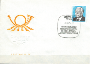 FDC ZASŁUŻONE OSOBISTOŚCI NIEMIECKIEGO RUCHU ROBOTNICZEGO MI.2106