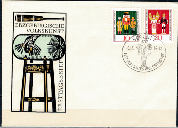 FDC UCZTA ŚWIATŁA I RADOŚCI DDR MI.1333-1334