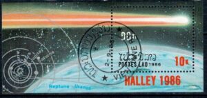 KOMETA HALLEY LAOS MI.BL.112 KASOWANE
