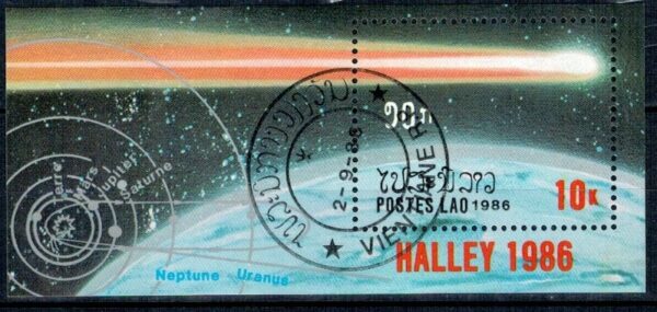 KOMETA HALLEY LAOS MI.BL.112 KASOWANE