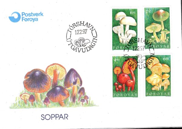FDC GRZYBY WYSPY OWCZE MI.311-314
