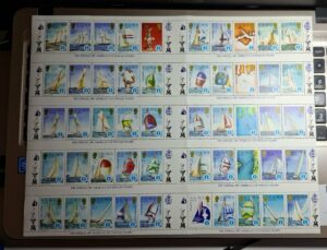 ŻAGLÓWKI PUCHARY AMERYKI WYSPY SALOMONA MI.ARK.579-628**