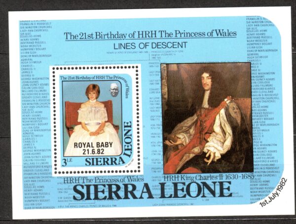 KSIĘŻNA DIANA SIERRA LEONE MI.BL.9**
