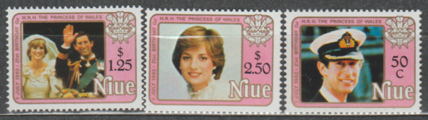KSIĘŻNA DIANA NIUE MI.456-458**