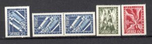 ROCZNICE SZWECJA MI.385-387C/D**