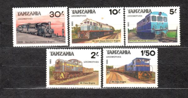 KOLEJNICTWO TANZANIA MI.281-285**