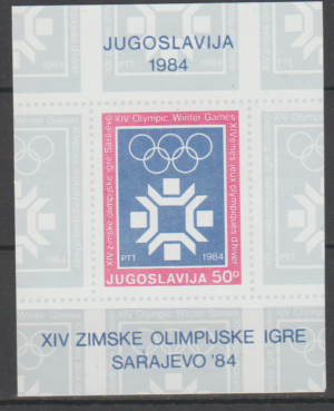 OLIMPIADA ZIMOWA JUGOSŁAWIA MI.BL.22**