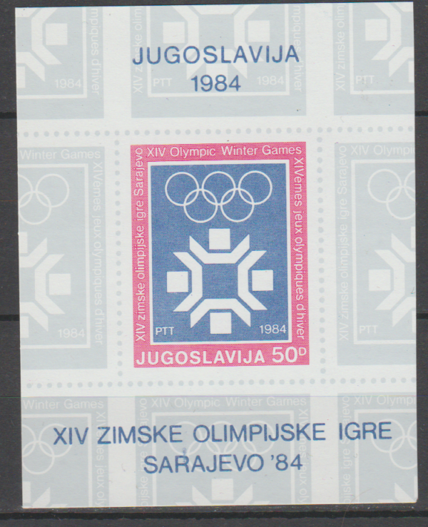 OLIMPIADA ZIMOWA JUGOSŁAWIA MI.BL.22**