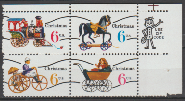 BOŻE NARODZENIE USA MI.1017-1020** KOMBINACJA