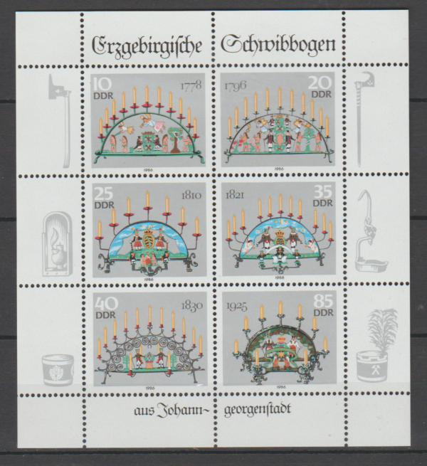 BOŻE NARODZENIE DDR MI.ARK.3057-3062**