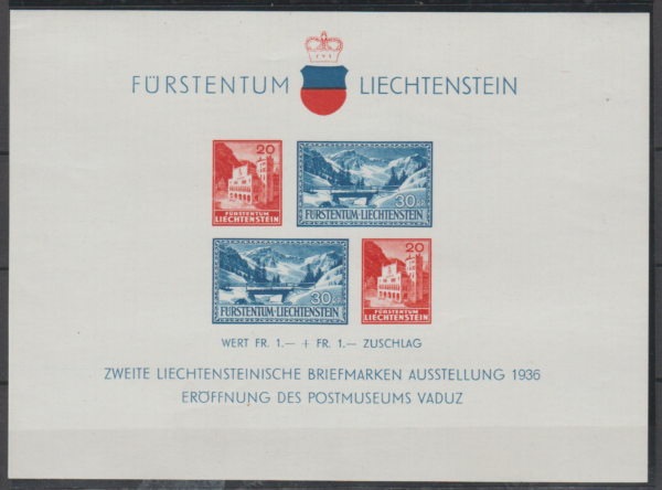 ARCHITEKTURA LIECHTENSTEIN MI.BL.2**