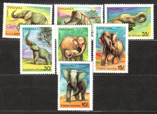 SŁONIE TANZANIA MI.1014-1020**