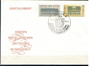 FDC MIEJSCA KLASYCZNEGO NIEMIECKIEGO HUMANIZMU DDR MI.1329-1330