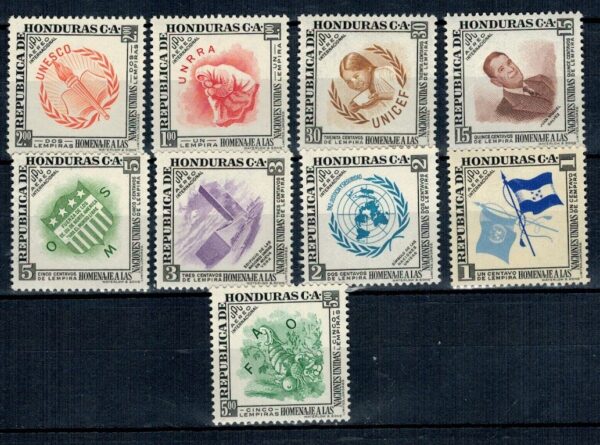 ORGANIZACJE ŚWIATOWE HONDURAS MI.493-501**