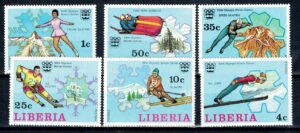 OLIMPIADA ZIMOWA LIBERIA MI.980-985A**