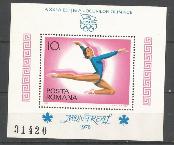 OLIMPIADA RUMUNIA MI.BL.135**