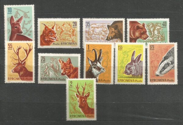 ZWIERZĘTA LEŚNIE RUMUNIA MI.1981-1990**