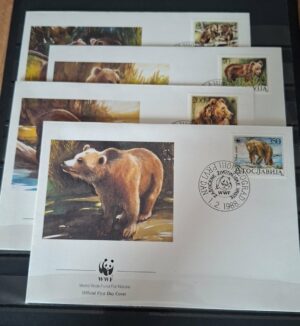 FDC ZWIERZĘTA WWF JUGOSŁAWIA MI.2260-2263