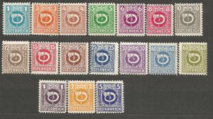 DZIEŃ ZNACZKA AUSTRIA MI.721-737**