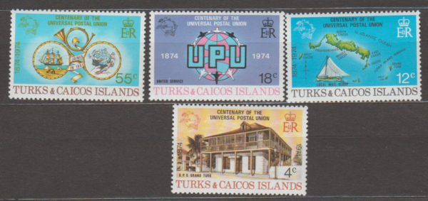UPU TURKS I CAICOS MI.335-338**