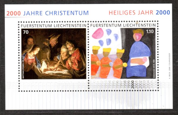 BOŻE NARODZENIE LIECHTENSTEIN MI.BL.17**