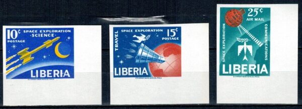LOT W KOSMOS LIBERIA MI.602-604B**