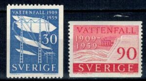ROCZNICA SZWECJA MI.446-447 C,A**