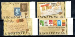 DZIEŃ ZNACZKA SINGAPUR MI.594-597**