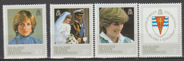 KSIĘŻNA DIANA FALKLANDY MI.112-115**