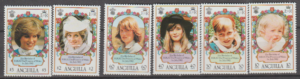 KSIĘŻNA DIANA ANGUILLA MI.483-488**