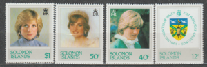 KSIĘŻNA DIANA WYSPY SALOMONA MI.466-469**