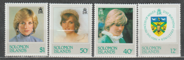 KSIĘŻNA DIANA WYSPY SALOMONA MI.466-469**