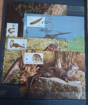 ZWIERZĘTA WWF DDR MI.3107-3110 KARTY MAXIMUM