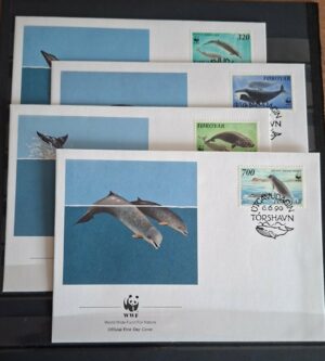 FDC ZWIERZĘTA WWF WYSPY OWCZE MI.203-206
