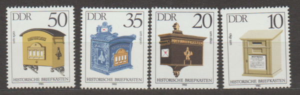 SKRZYNKI POCZTOWE DDR MI.2924-2927**
